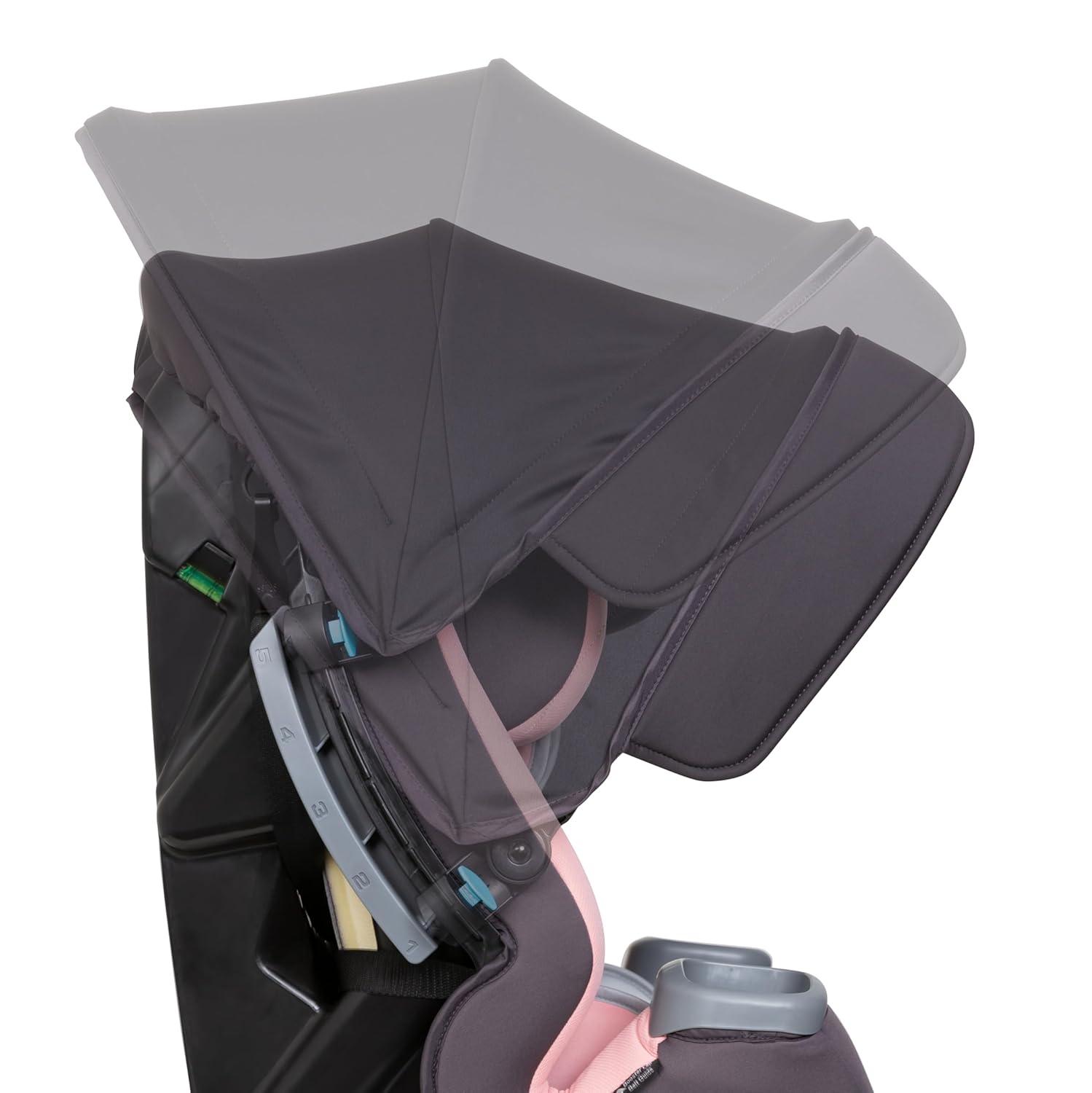 Baby Trend Cover Me™ 4-in-1 Convertible Car Seat, Vespa – Built-in Canopy, 4-Stage Growth System, Plush Comfort Padding, Multi-Position Recline