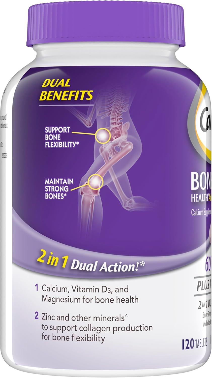 Caltrate 600 Plus D3 Vitamin D and Calcium Supplement Tablets, 165 Count | Highest Level of Vitamin D3, Maximizes Calcium Absorption to Support Strong Bones and Daily Function