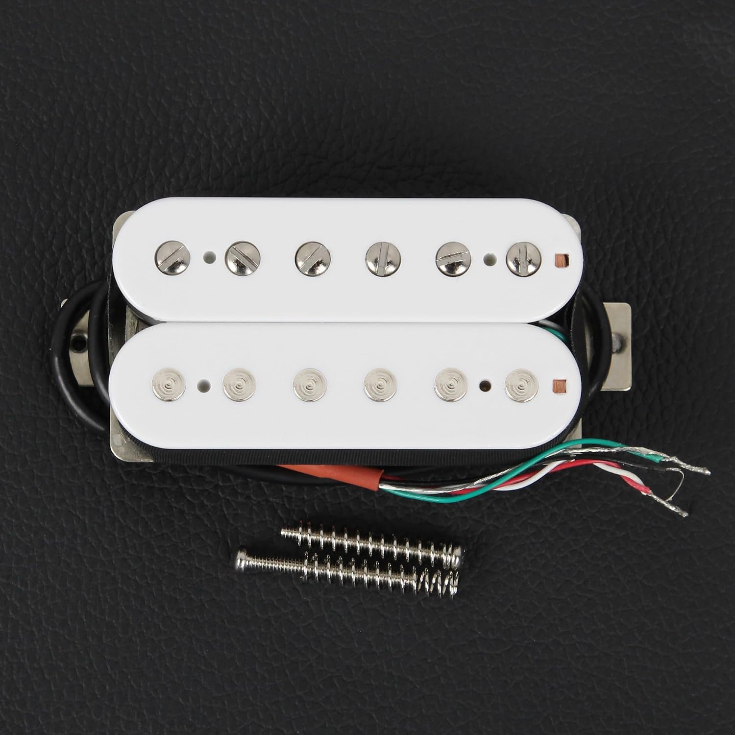 FLEOR Alnico 5 Guitar Pickup Double Coil Humbucker Pickups Neck and Bridge Set Black