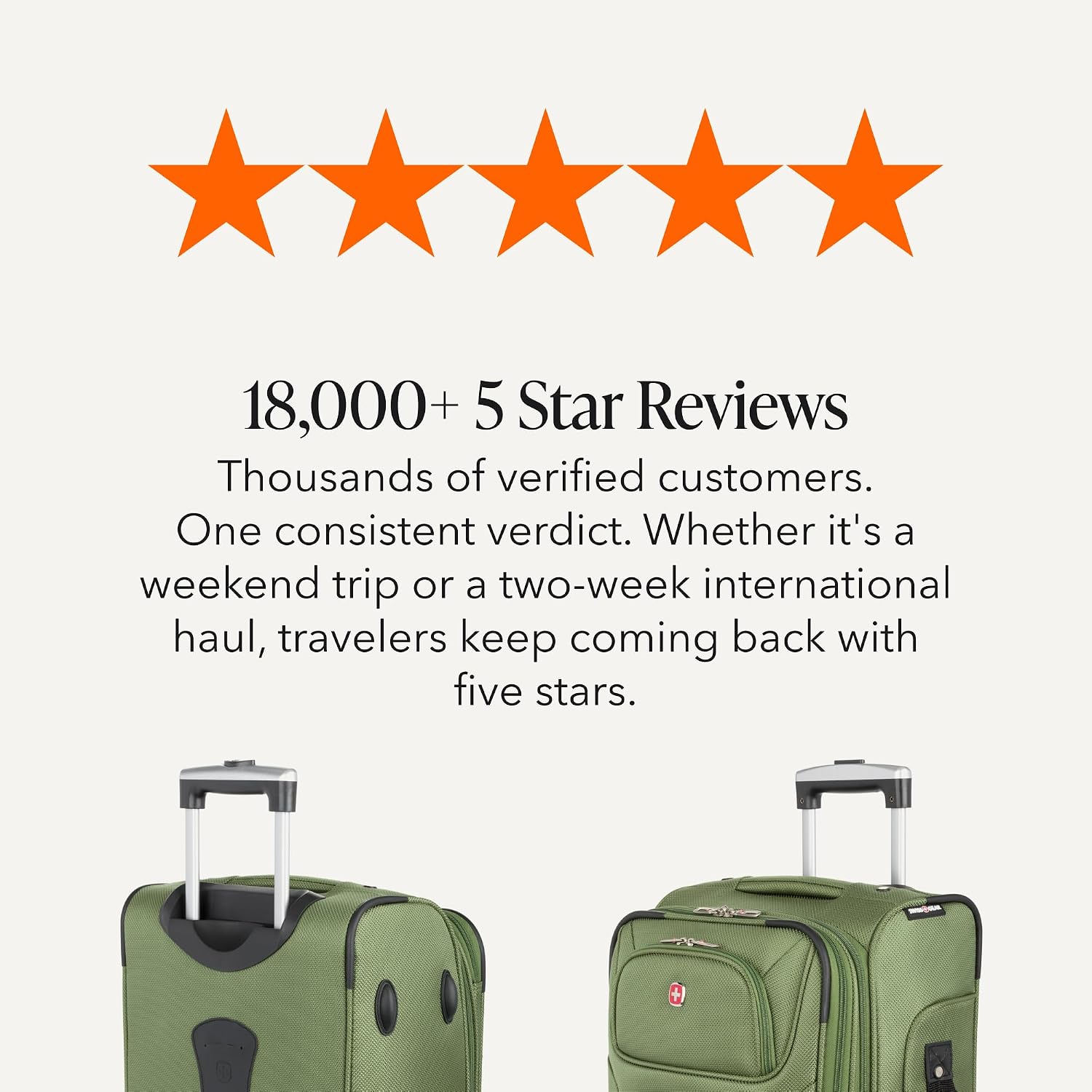 SWISSGEAR Sion Carry-On Spinner Luggage, Softside Expandable, Lightweight Suitcase, Dark Grey, 22.75-Inch
