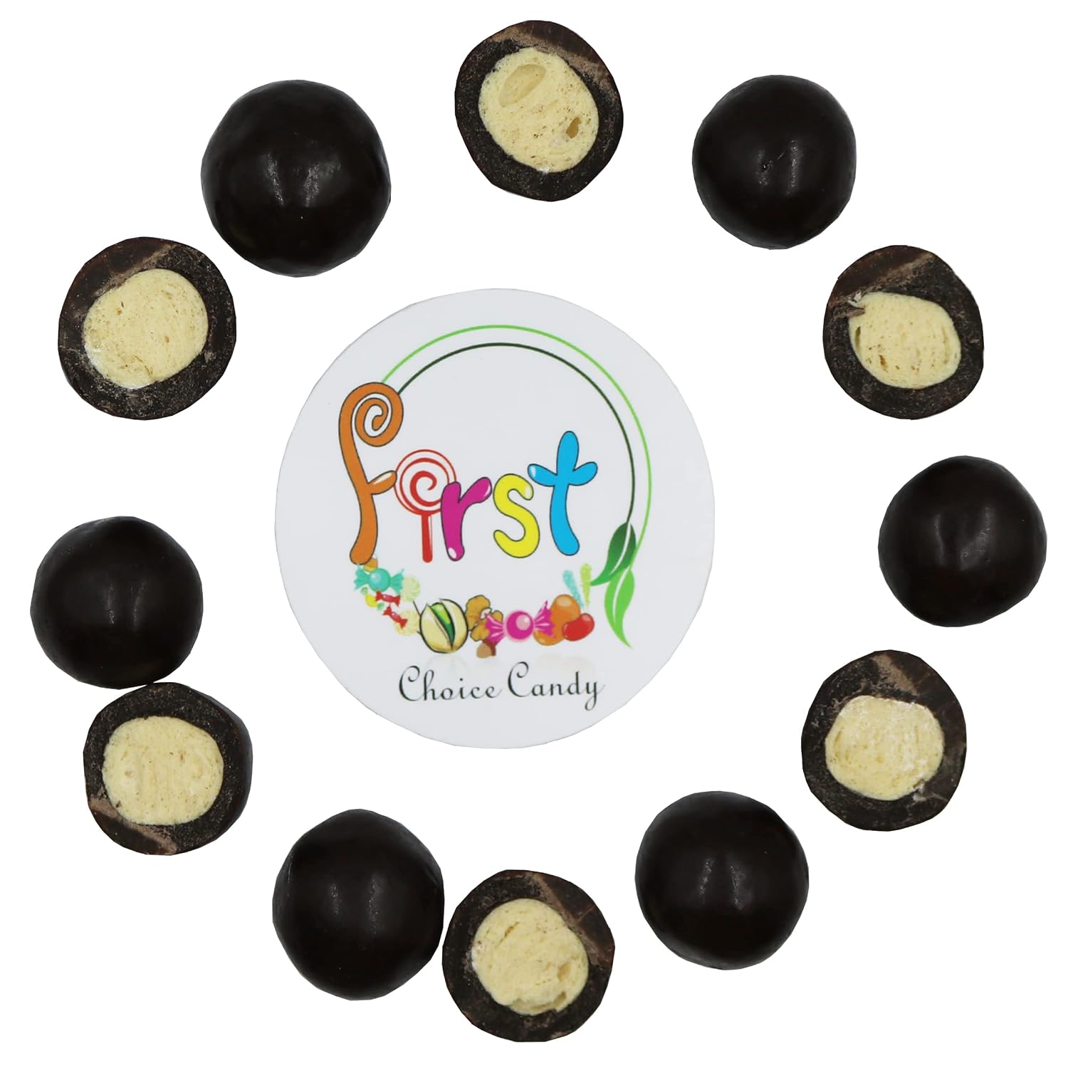 FirstChoiceCandy Dark Chocolate Covered Malt Balls 1.5 Pound