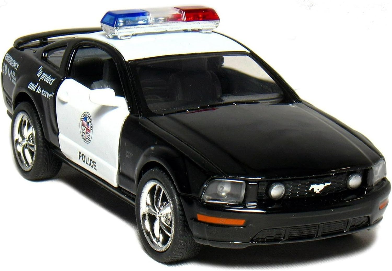 KiNSMART - 2006 Ford Mustang GT 1:38 Scale 5" Die Cast Metal Model Toy Car (Police)