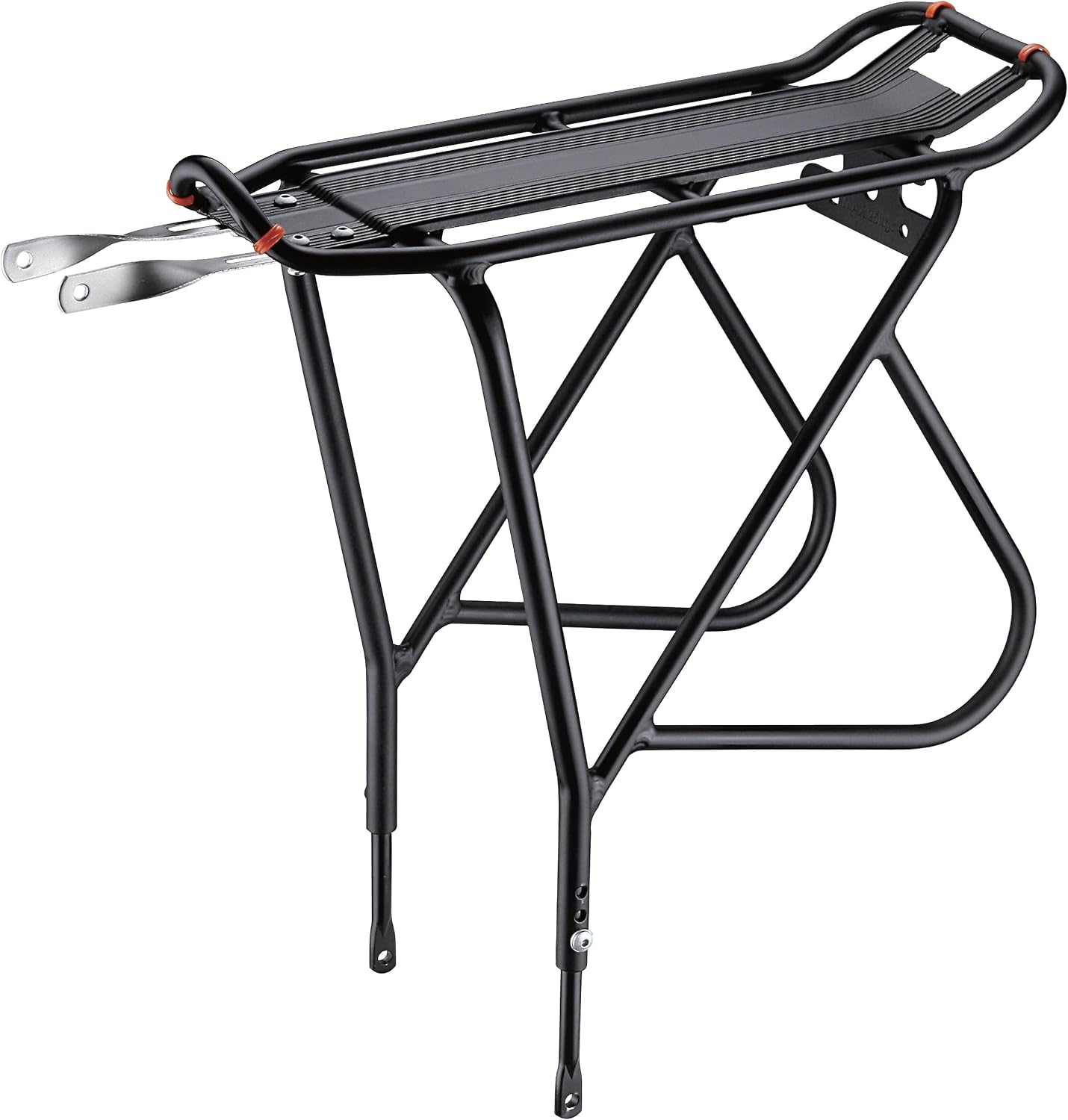Ibera Bike Rack - Bicycle Touring Carrier Plus+ for Disc Brake/Non-Disc Brake Mount, Fat Tire Bikes, Frame-Mounted for Heavier Top & Side Loads, Height Adjustable for 26"-29" Frames