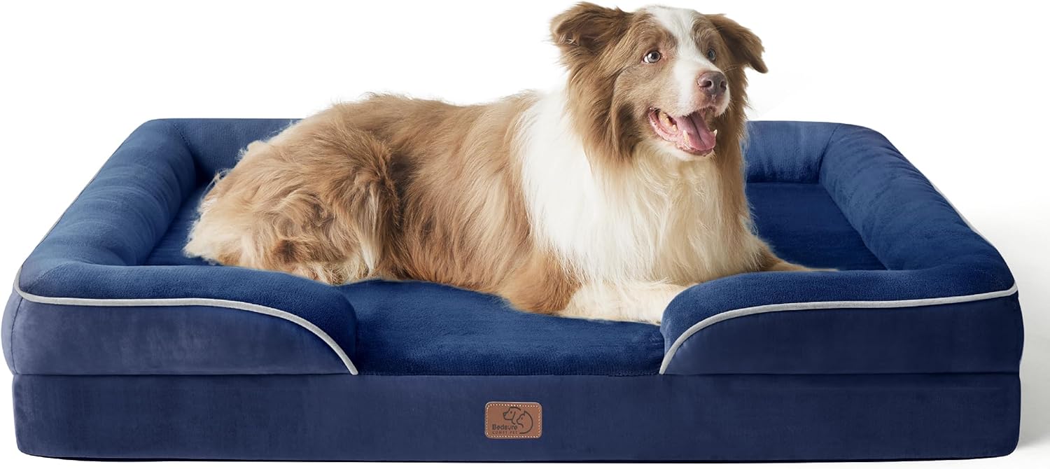 Bedsure Orthopedic Dog Beds Large Sized Dog with Removable Washable Cover