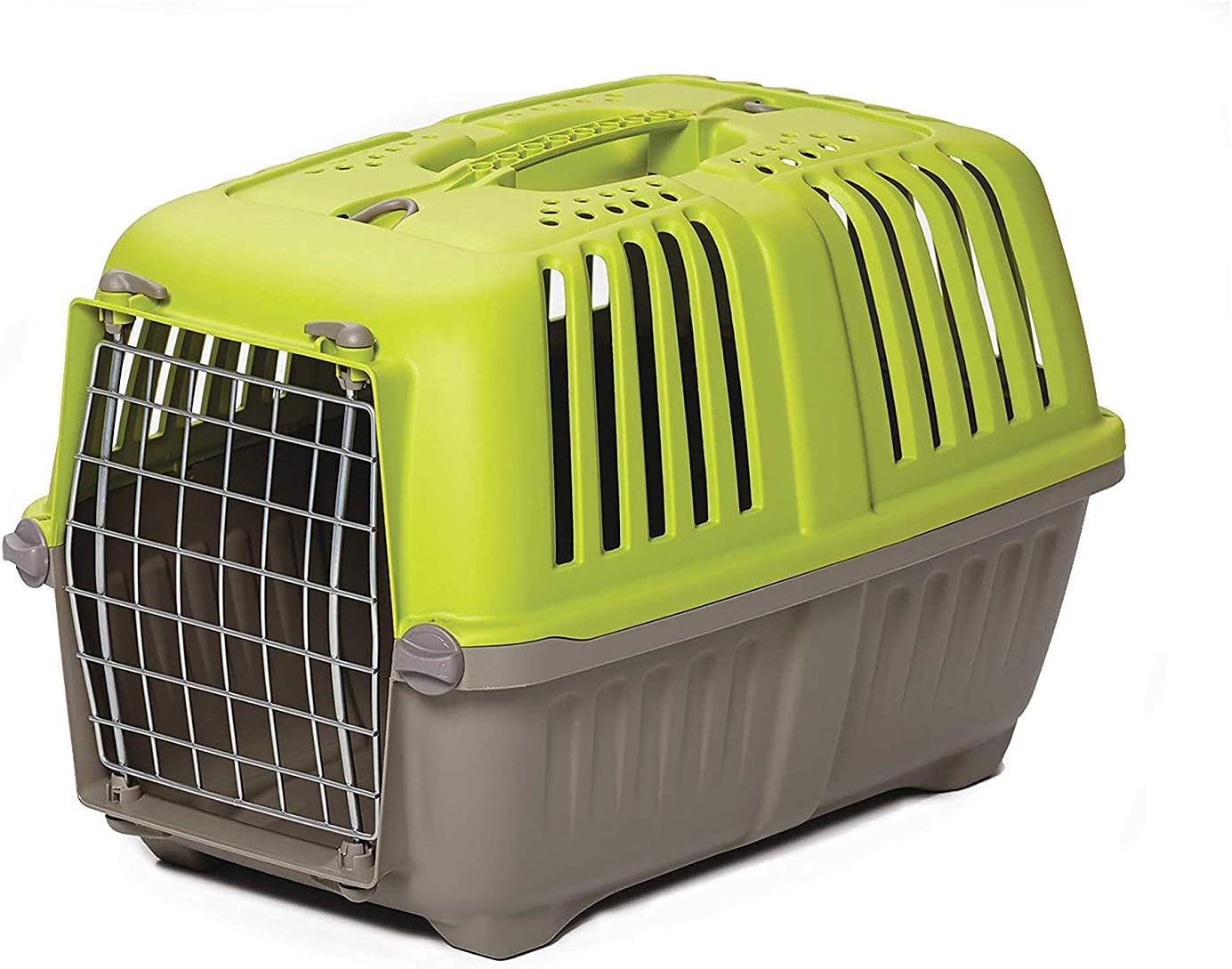 Spree by MidWest 19-Inch Travel Carrier, Blue, Fits Pets up to 10 lbs | Hard-Sided Pet Carrier, Steel Door, Ventilated Design, Locking Tabs, Easy Assembly