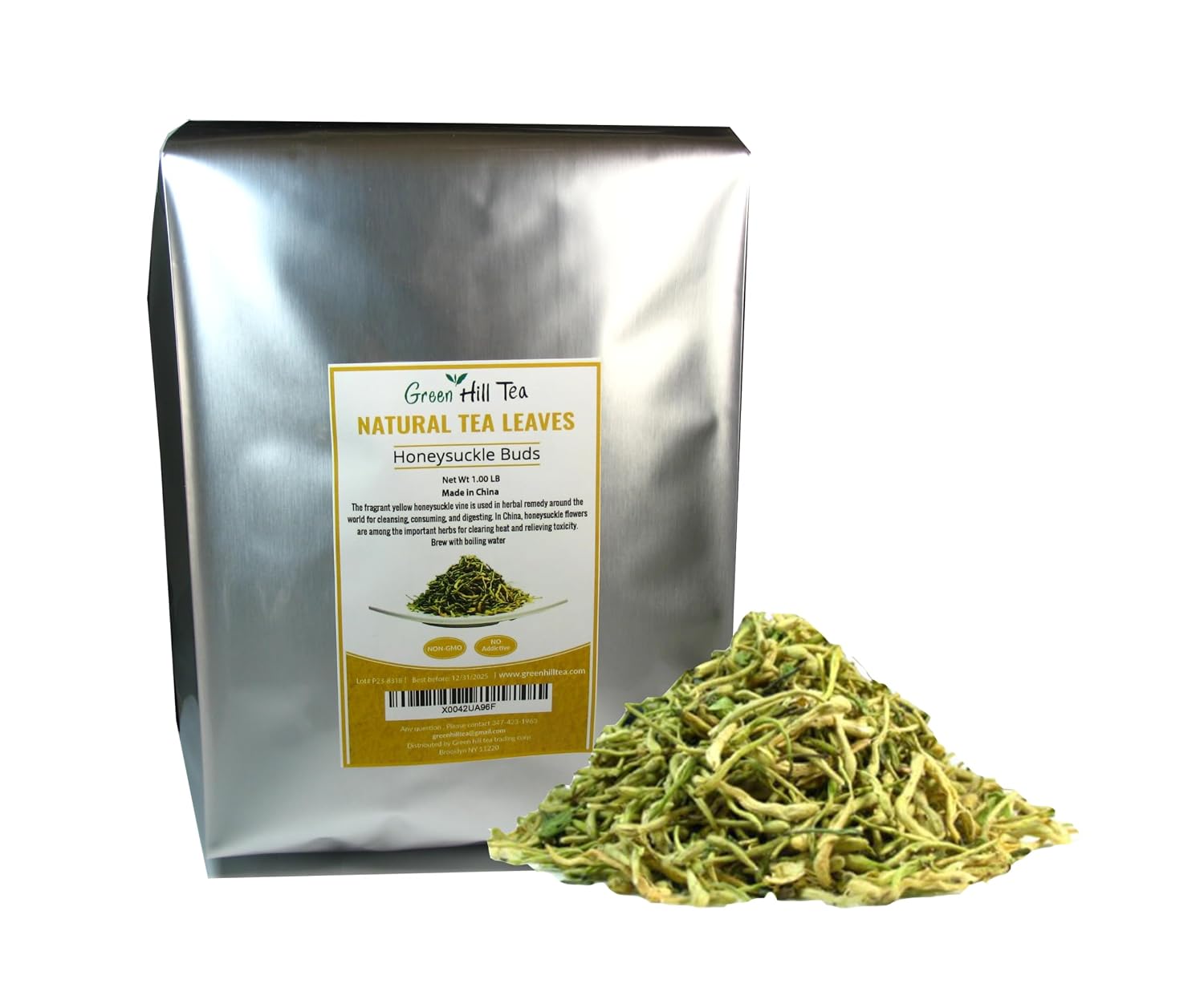 Green Hill Tea Osmanthus Flower Dried – Premium– Fragrant Osmanthus Dried Flowers -Loose Leaf Tea – 100% Pure, Natural, Non-GMO – Great for Brewing, Baking & Infusions 4 OZ