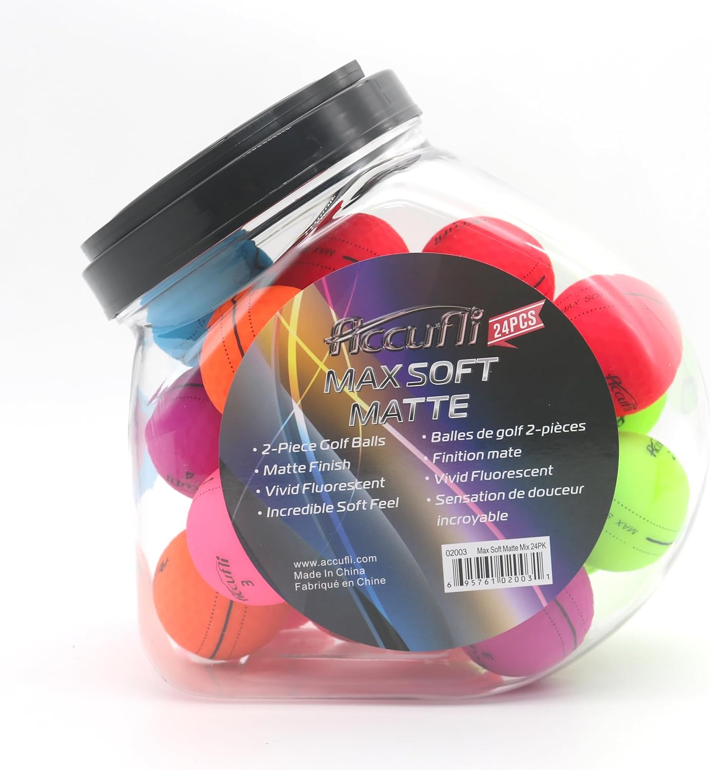 ACCUFLI Max Soft Matte Golf Balls
