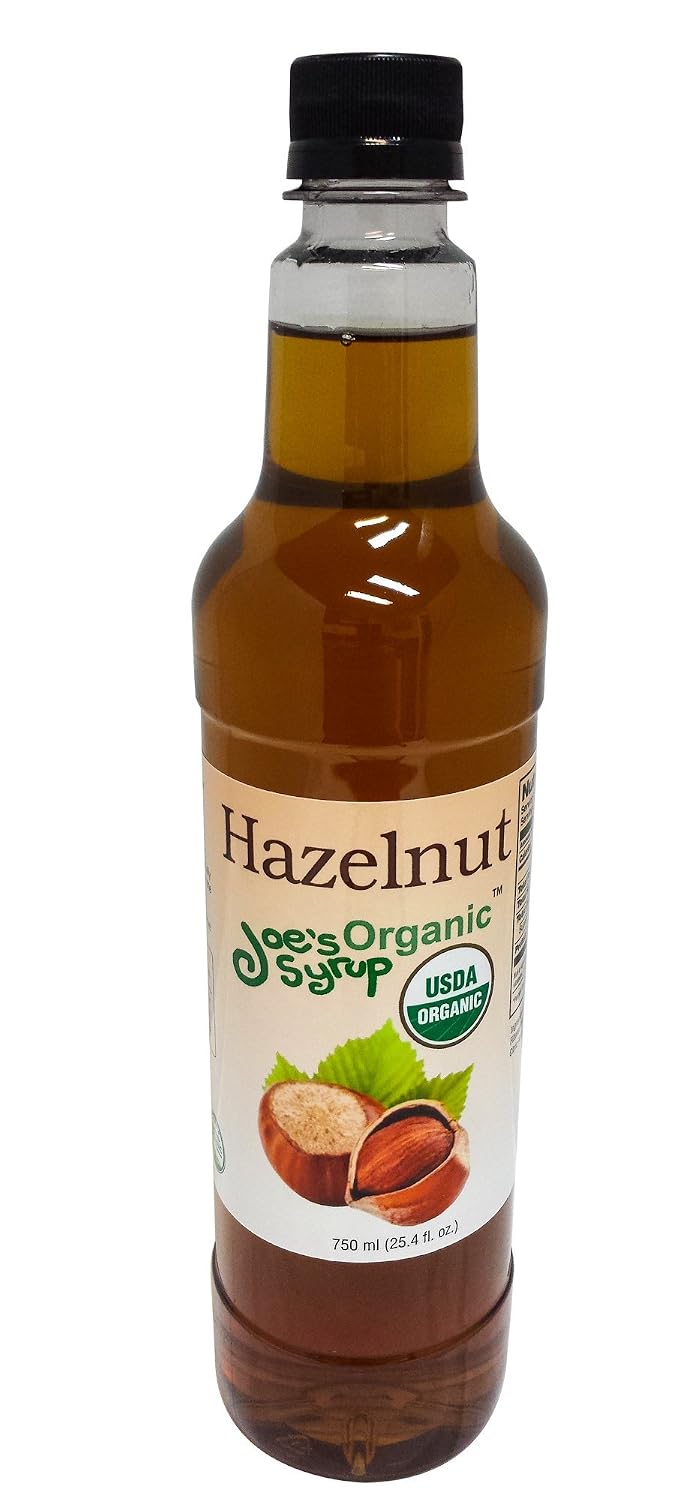 Joe’s Syrup Organic Flavored Syrup, Organic Strawberry, 750 ml | Vegan, gluten-free, Non-GMO, no HFCS; for cocktails & desserts