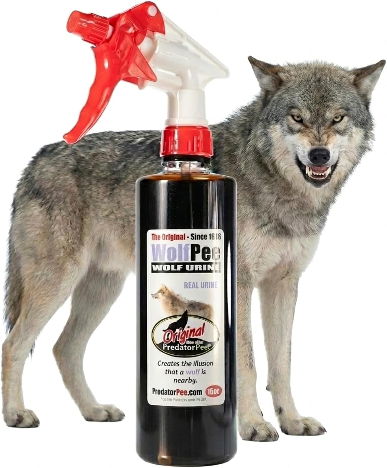 PredatorPee 100% Wolf Urine Natural Predator Scent Outdoor Yard Garden