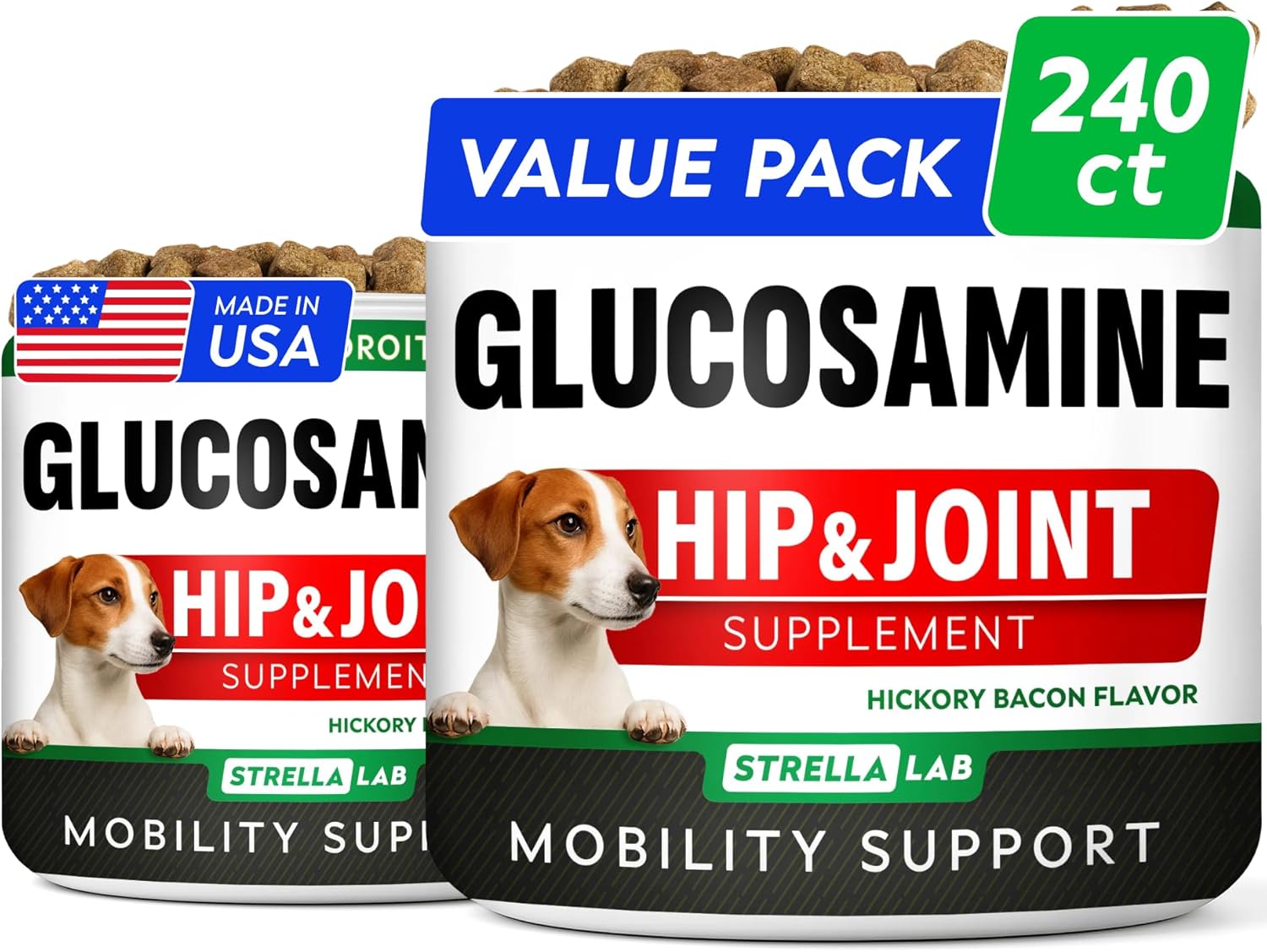 Advanced Glucosamine for Dogs, Chondroitin & MSM Hip Joint Supplement Chews
