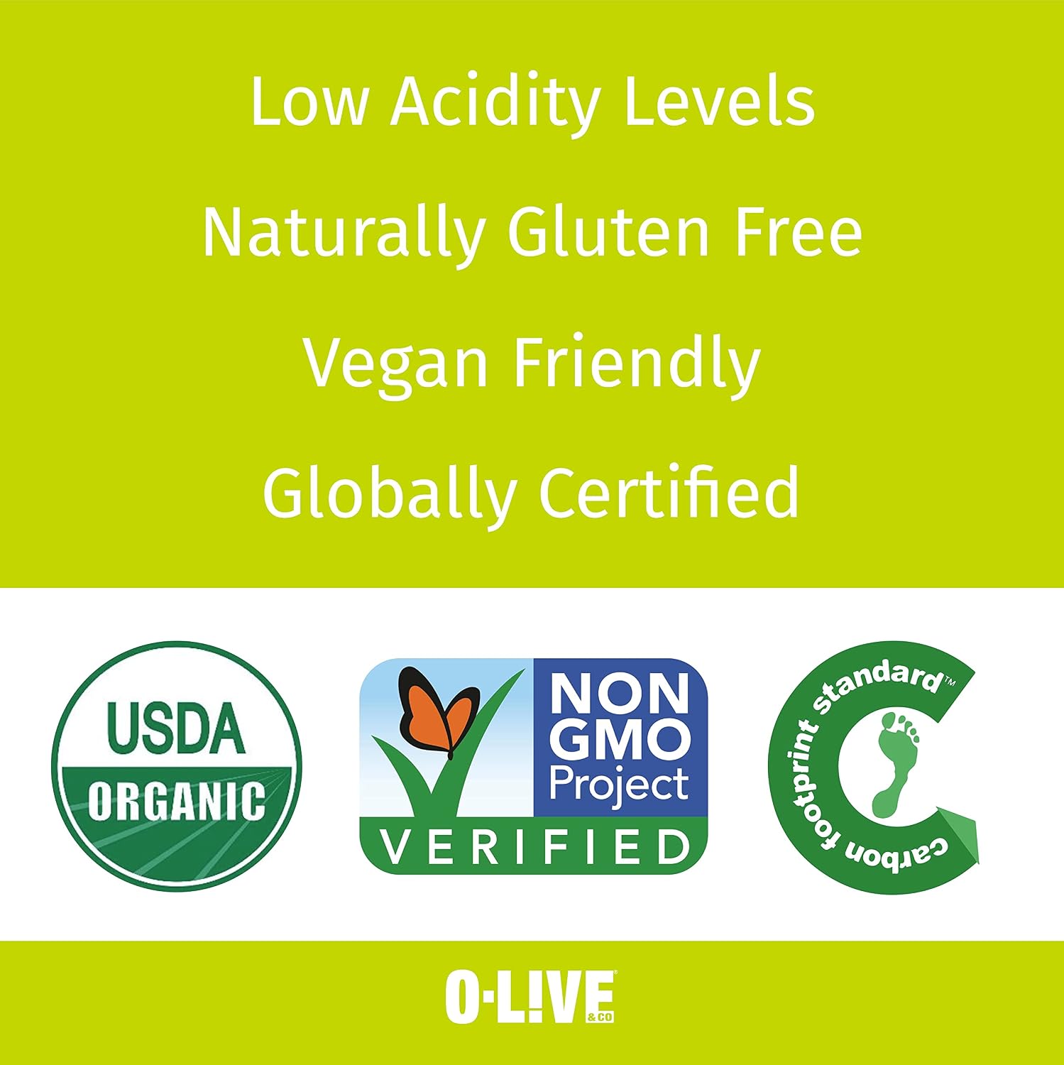 O-Live&Co. Premium USDA Organic Extra Virgin Olive Oil - First Cold Pressed EVOO - Phenolic Rich - Single Origin - Early Harvest - Versatile Oil Cooking & Dressing - 1L