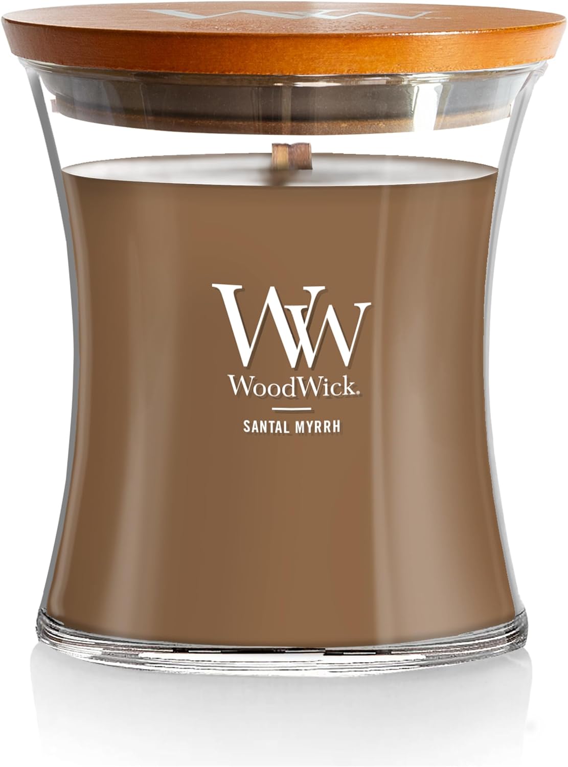 WoodWick Fireside Holiday Candle Gifts for Women and Men, 9.7 oz Medium Hourglass Candle with Crackling Wick
