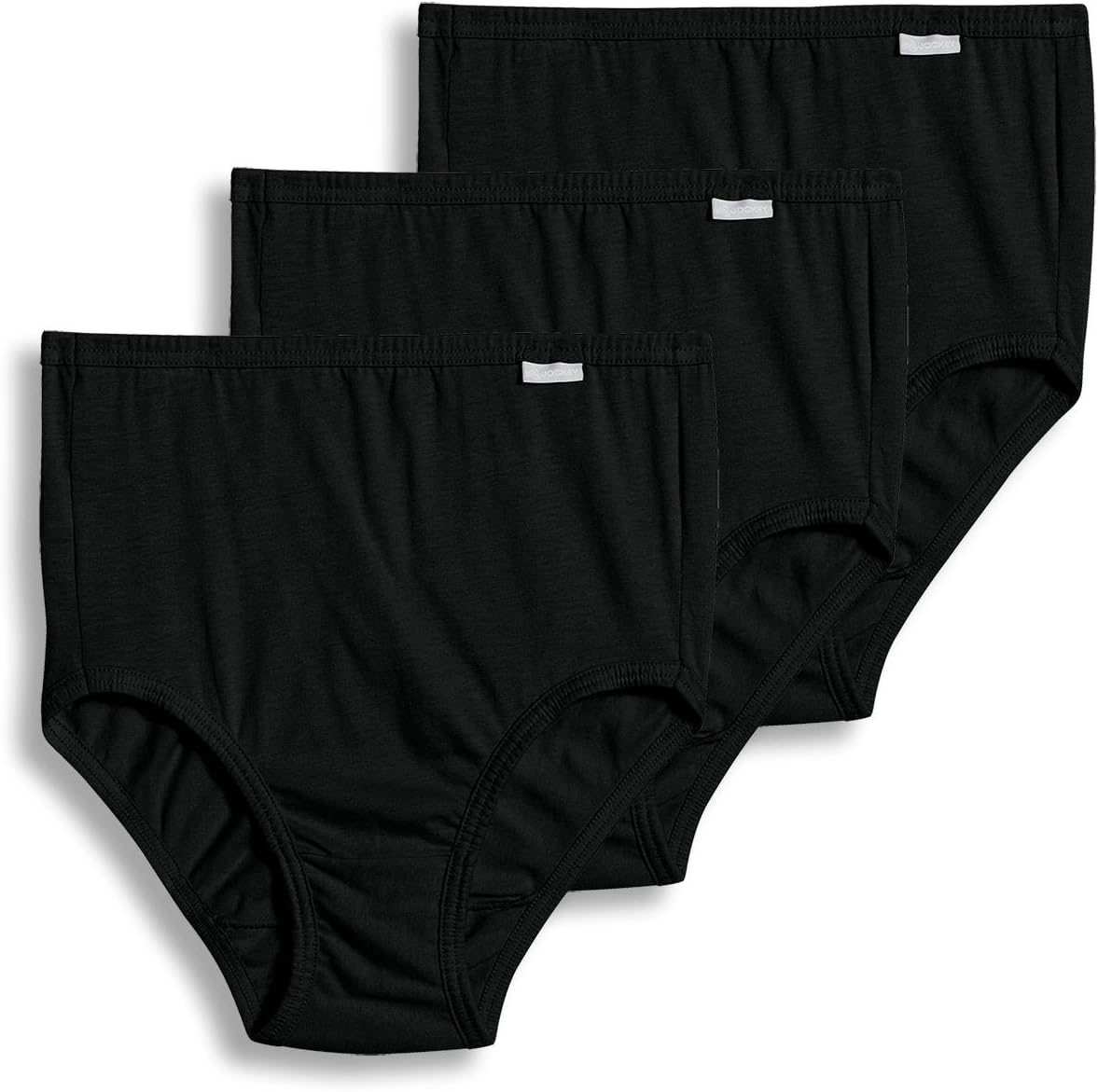 Jockey Women's Underwear 100% Cotton Elance Brief - 3 Pack