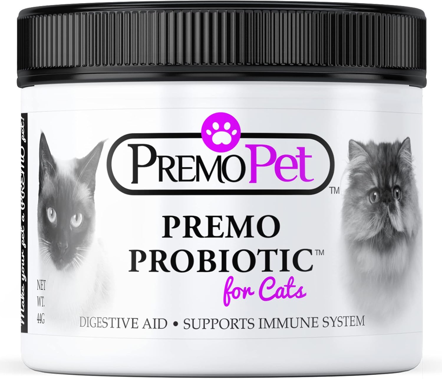 PROBIOTIC for Cats – 120 Servings - Premo Pet – Digestive Aid Plus Prebiotics - Best for Diarrhea, Vomiting, Gas