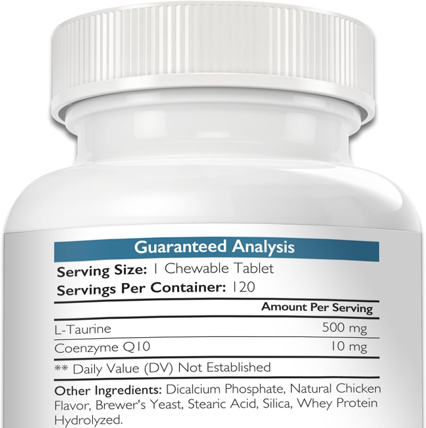 Taurine for Dogs, Support for a Healthy Heart Function, Resist Inflammatory Diseases, with Coenzyme Q10 to Help Manage Heart Failure and DCM in Dogs