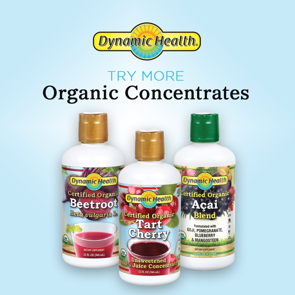 Dynamic Health Organic Tart Cherry Juice Tonic with Turmeric, 16 fl oz