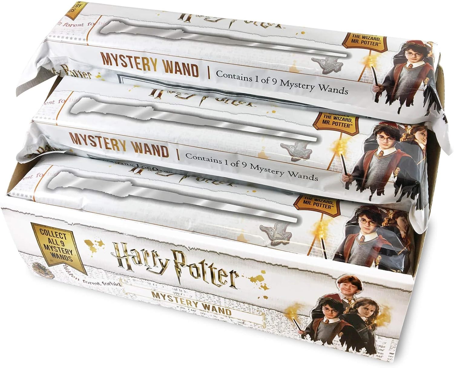 WB 1290 Harry Potter Mystery Wand - Contain 1 - Collectible Wand, 5 years or up