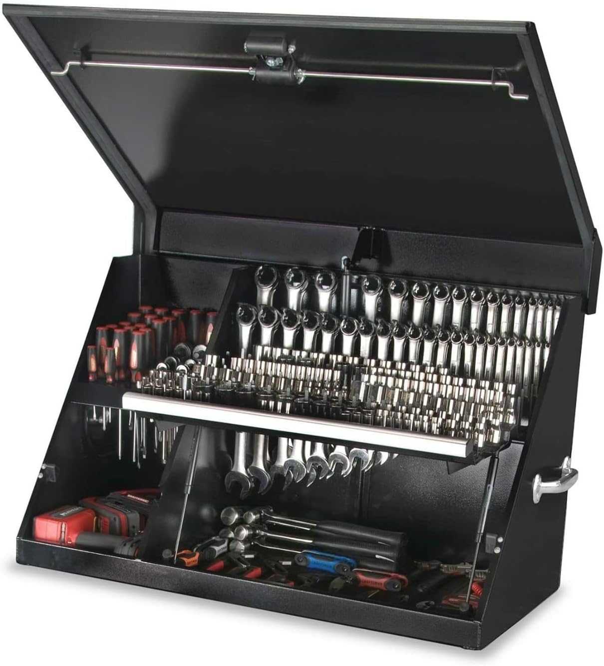 Montezuma ME300B 30-Inch Portable TRIANGLE Toolbox, Black