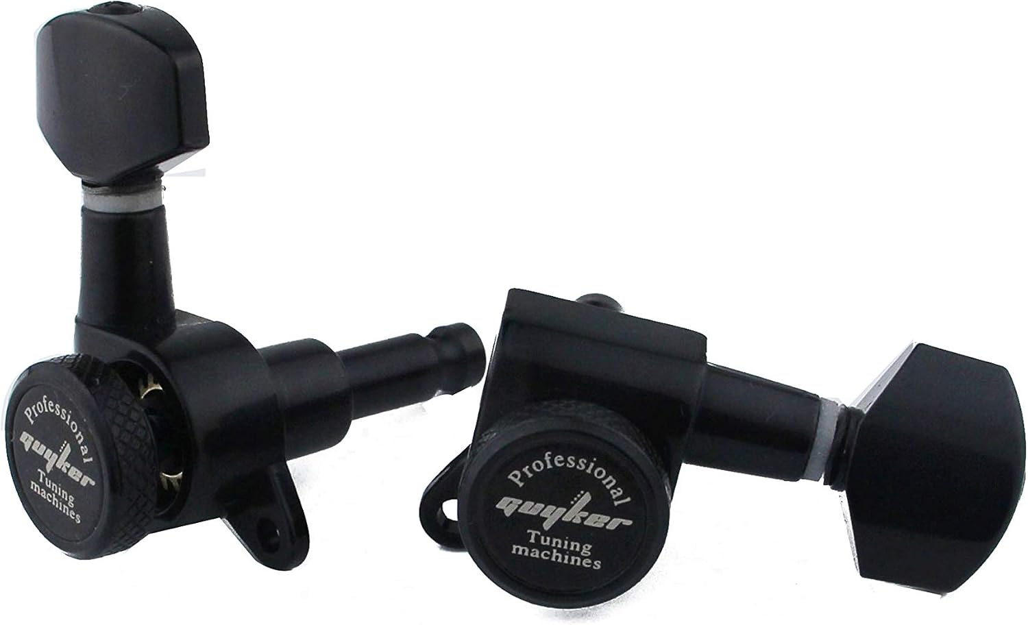 Guyker Guitar Locking Tuners (6 for Right) - 1:18 Lock String Tuning Key Pegs Machine Head with Hexagonal Handle Replacement for ST TL SG LP Style