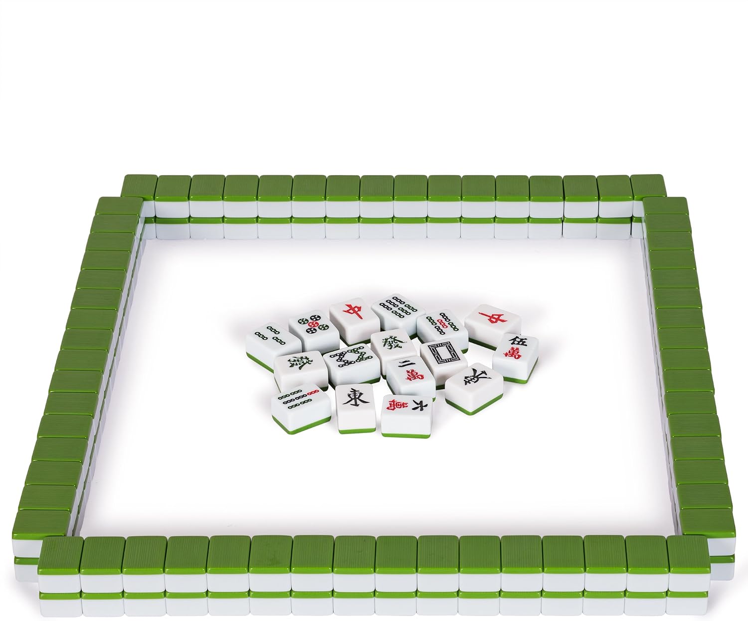 Yellow Mountain Imports Chinese Mahjong Set – Rouge Heritage – 146 Medium Tiles, Professional Set for Chinese-Style Play [中式麻將 專業套裝]