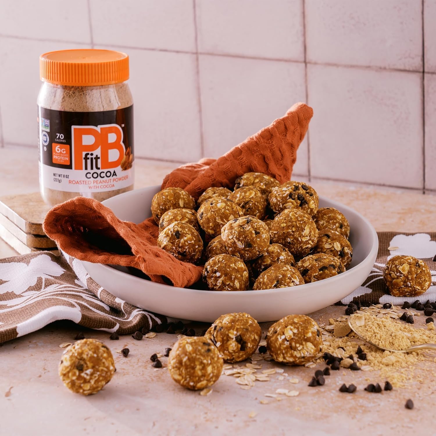 PBfit Cocoa Peanut Butter Powder 8 Oz, Peanut Spread with 6g Protein