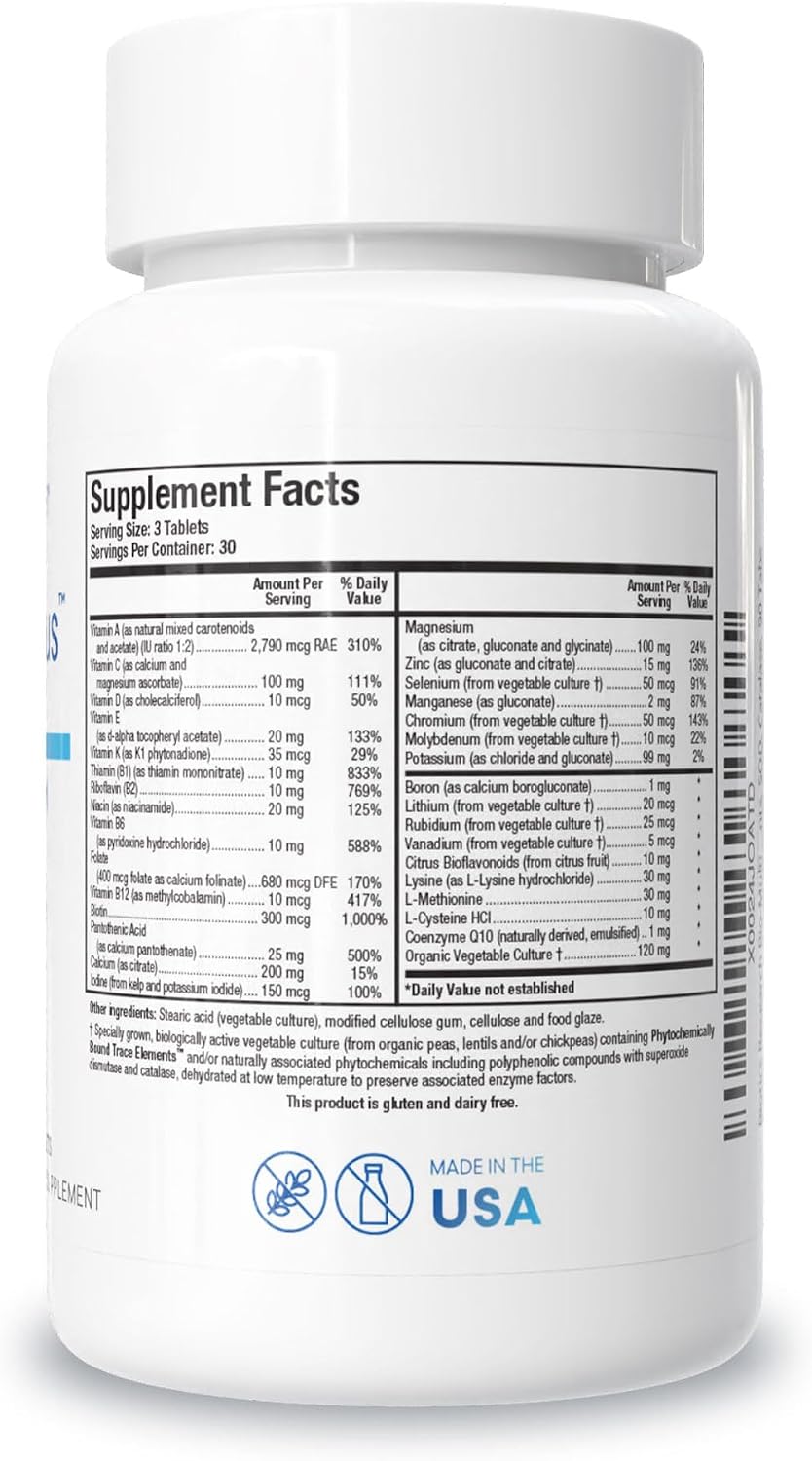 BIOTICS RESEARCH Bio Multi Plus Iron & Copper Free Multivitamins 270Tablets