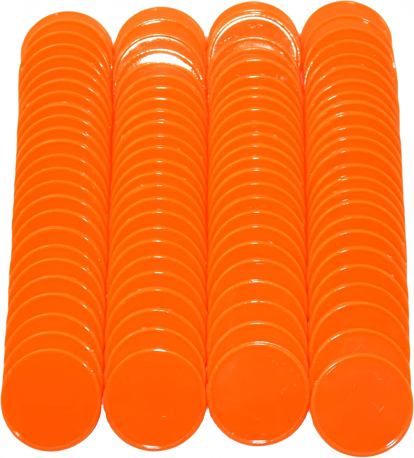 Smartdealspro Set of 100 25MM/1 Inch Opaque Plastic Learning Counting Counters Poker Chips (Red)