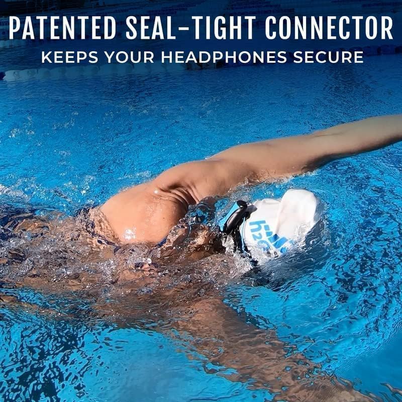 H2O Audio Stream 3 PRO and Surge S+ Earbuds - Underwater Streaming Music Waterproof MP3 Player for Swimming with Bluetooth and Short Cord Underwater