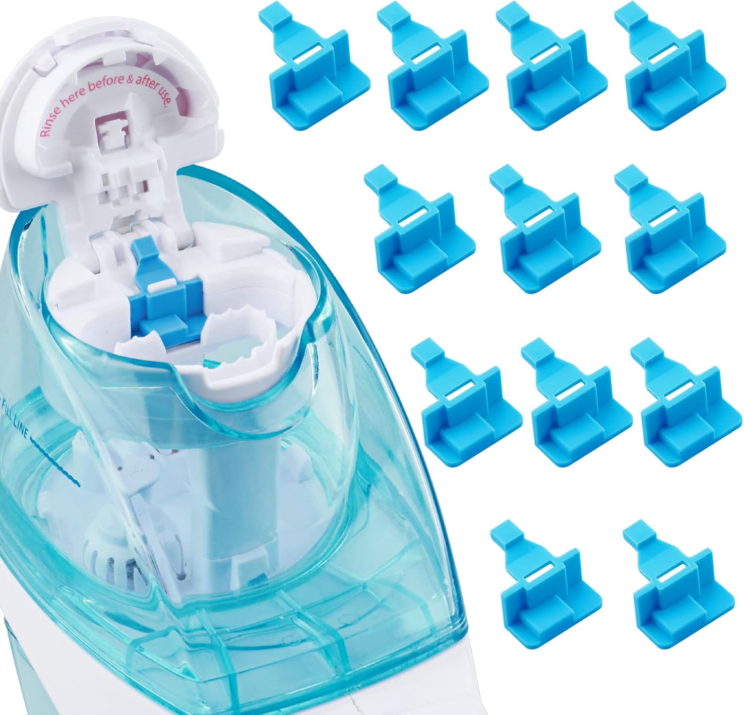 Silicone Saltwater Pods Refills Accessories Compatible with Navage Nasal Care Nasal Irrigation System - Save Salt Water pods for Easy Operation (12