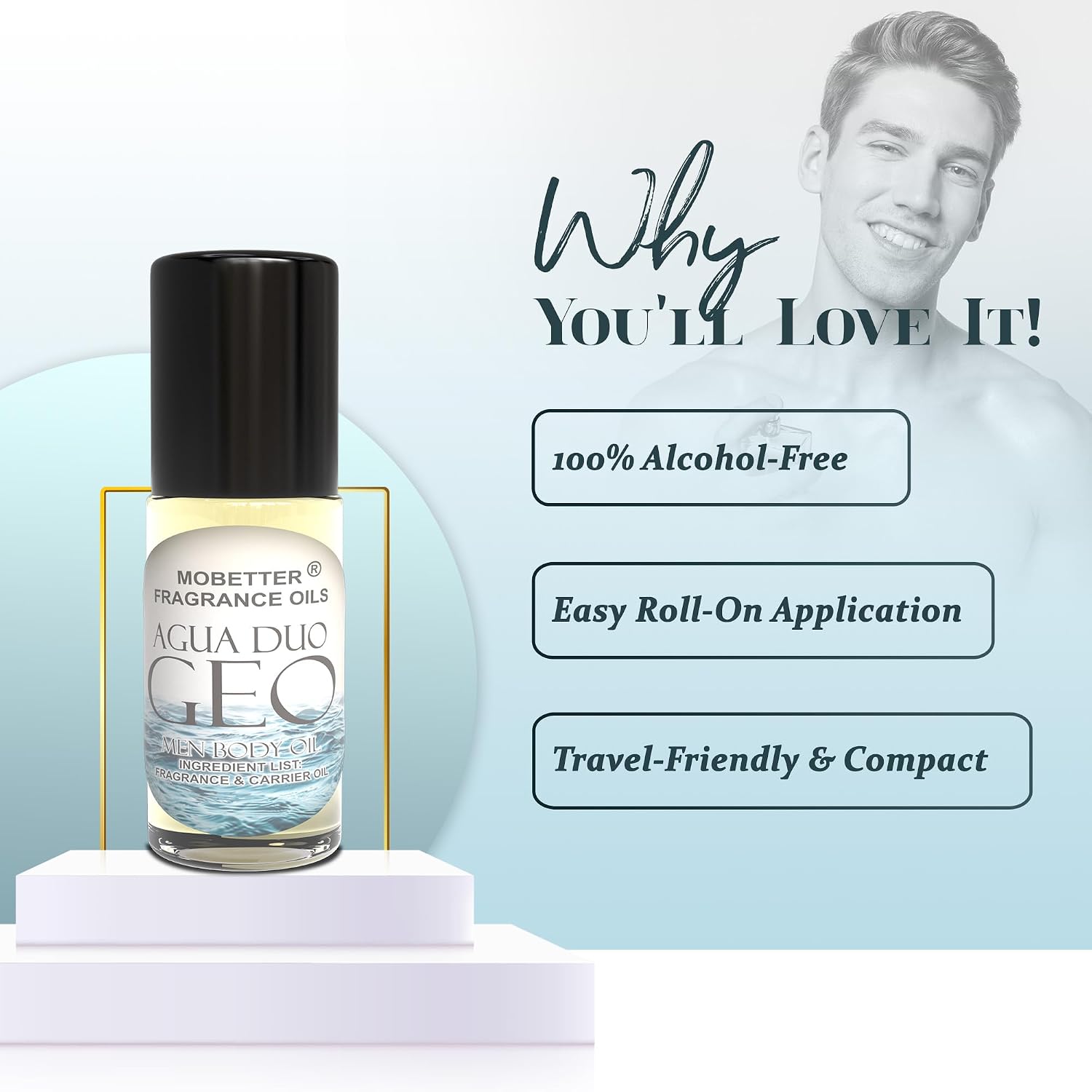 MOBETTER FRAGRANCE OILS Agua Duo Geo Men Fragrance Body Oil
