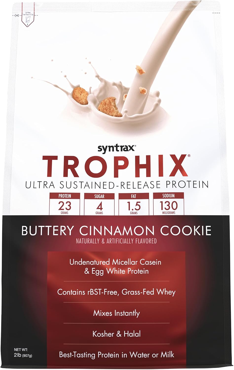 Syntrax Nutrition Trophix, Ultra Sustained-Release Protein Powder Blend, Chocolate Supreme, 5 lbs.