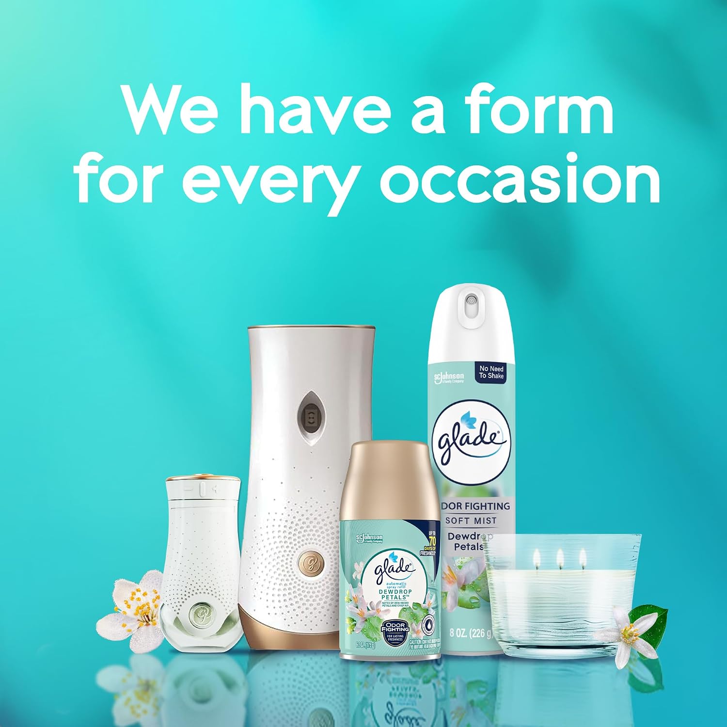 Glade Automatic Spray Refill, Air Freshener for Home and Bathroom, Cashmere Woods, 6.2 Oz