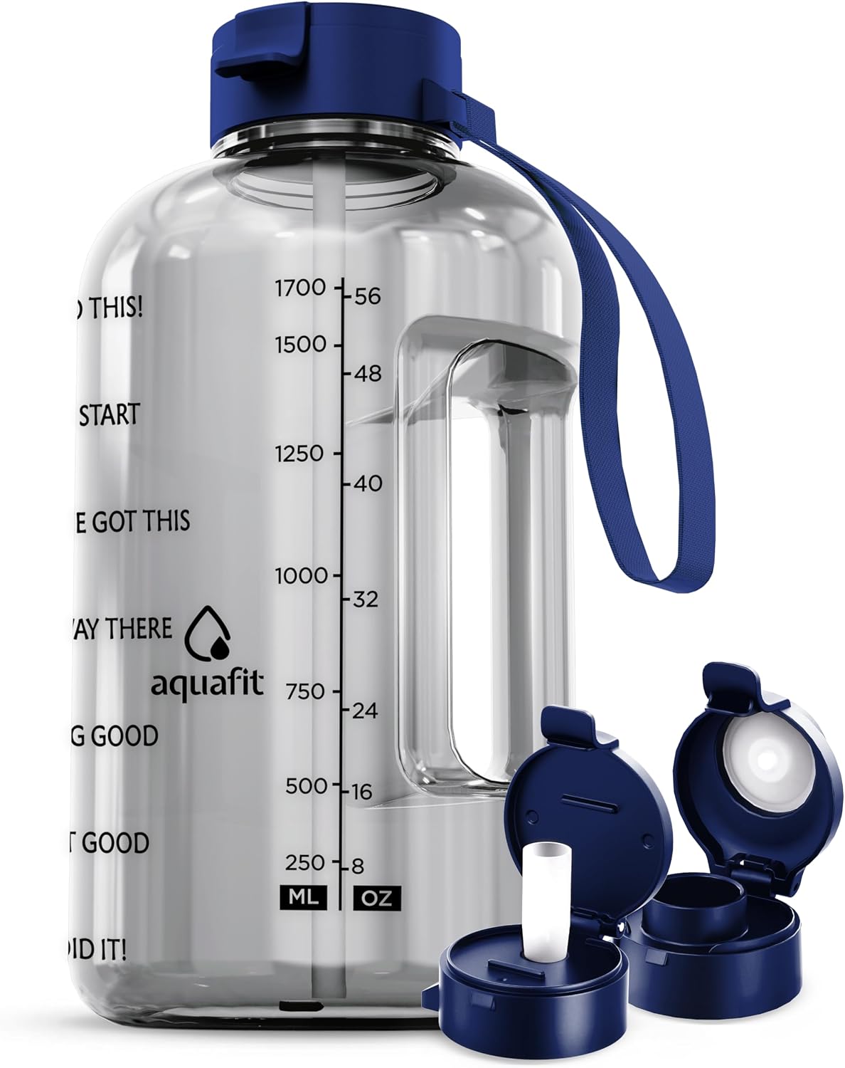 AQUAFIT 1 Gallon Water Bottle with Time Marker