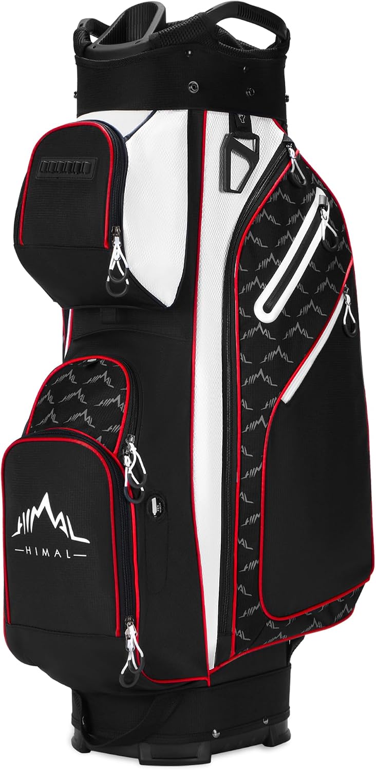 14-Way Golf Cart Bag, Full-Length Divider, Large Storage | Handles,Rain Cover,Multiple Pockets