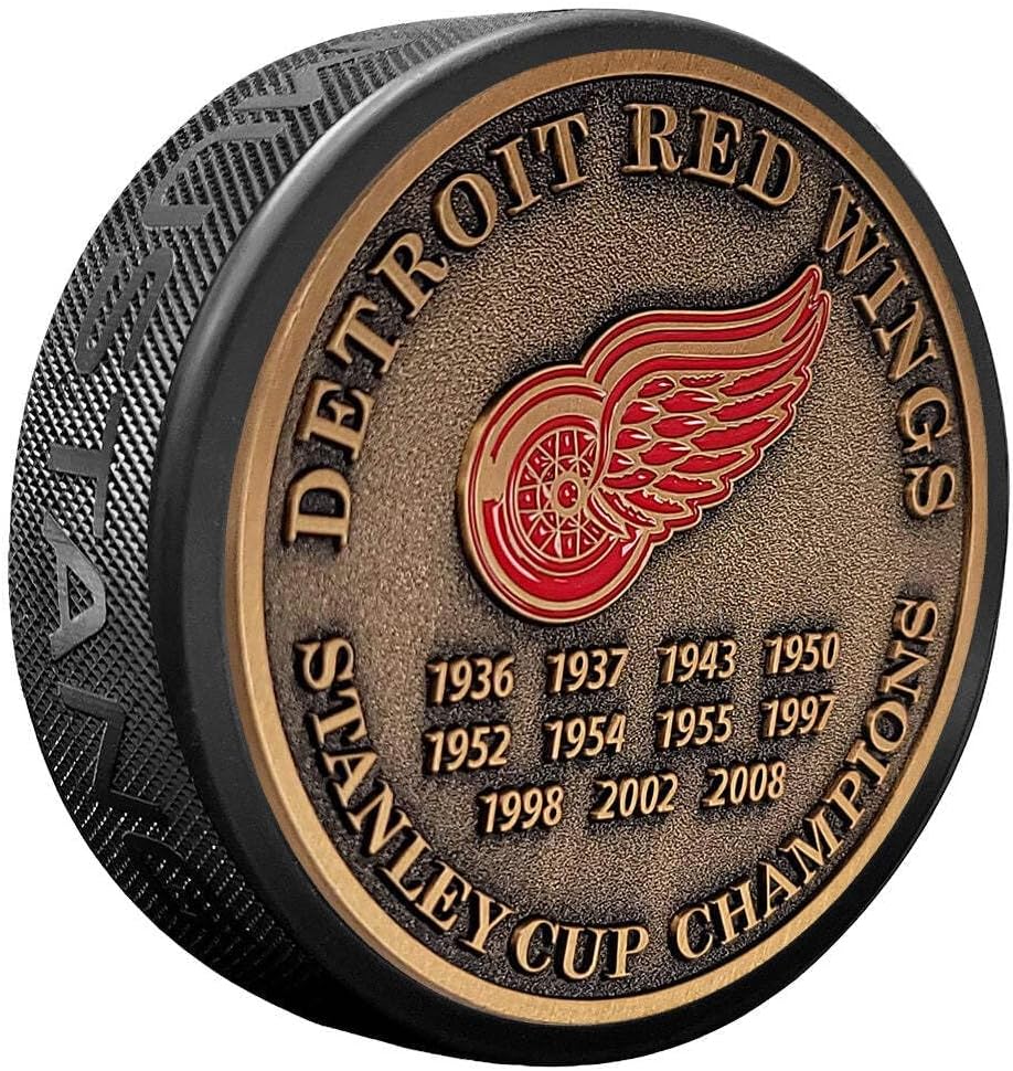 Sports Decor Stanley Cup Years Gold Medallion Puck