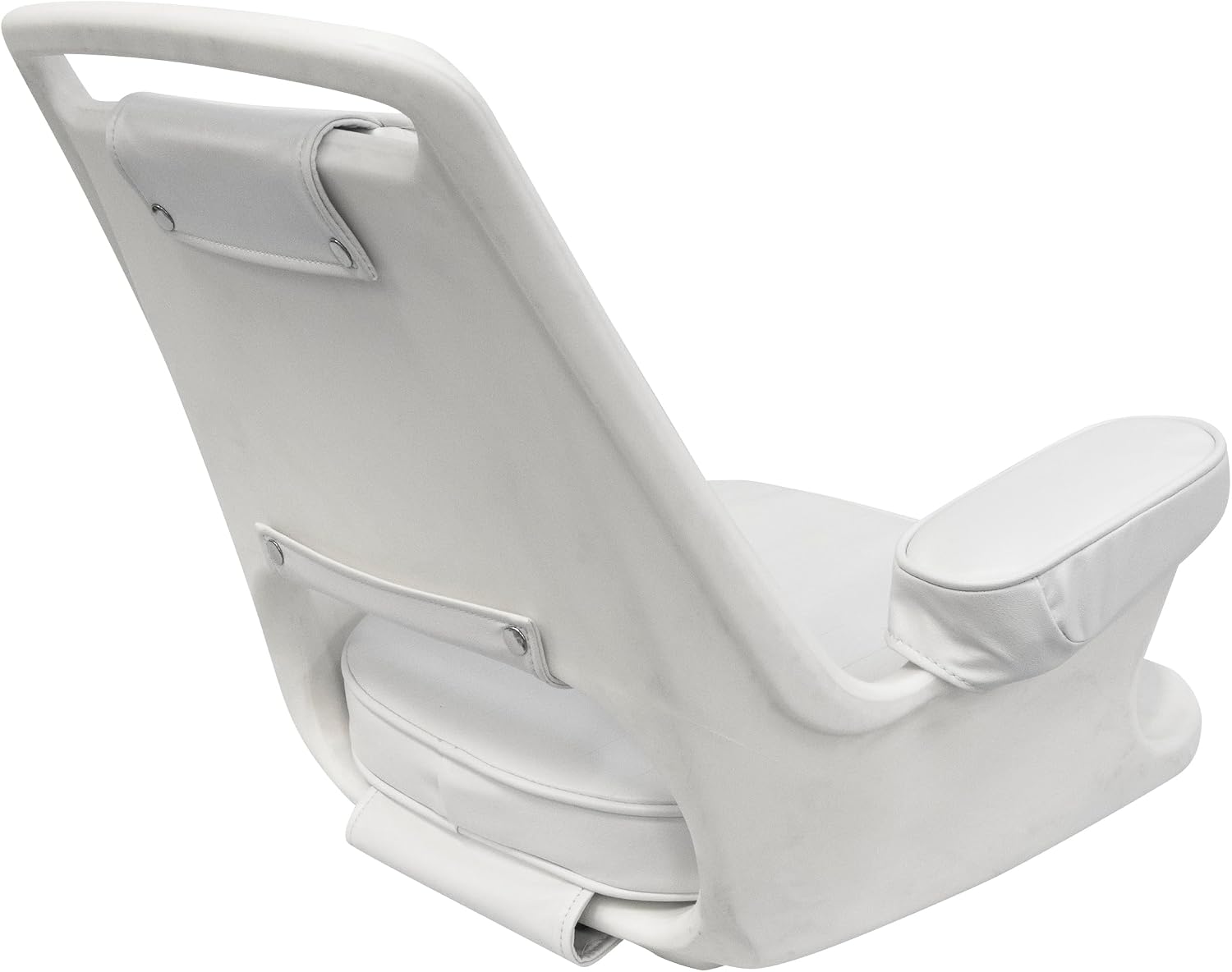 Wise 8WD1007-3-710 Captains Chair with Cushions and Mounting Plate, White