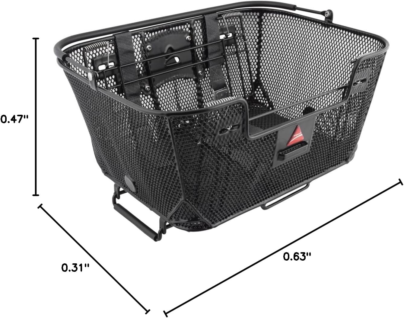 Axiom Pet Basket with Rack and Handlebar Mounts (Black)