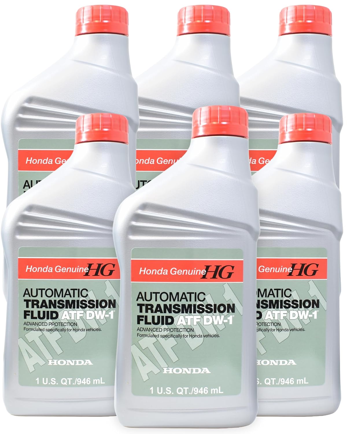 Honda Genuine Automatic Transmission Fluid ATF DW-1 – 6 Pack (1 Quart Bottles)
