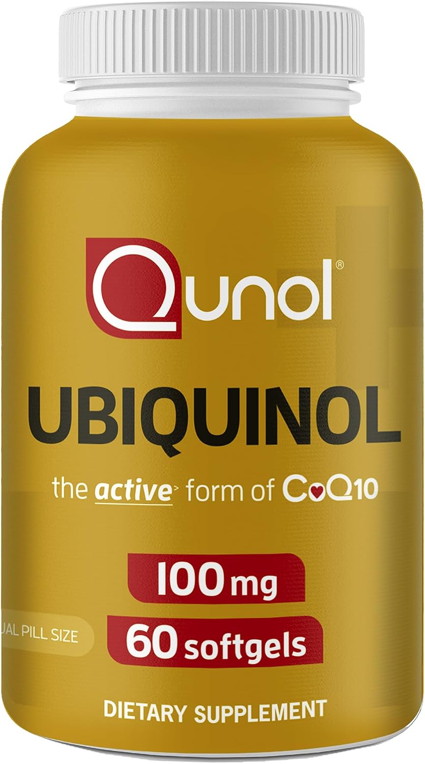 Qunol Ubiquinol 100mg, Powerful Antioxidant for Heart Health, 120 Softgels | #1 Cardiologist Recommended Supplement for Heart Health, Coenzyme Q10 Supplement to support Vascular Health & Cellular Energy
