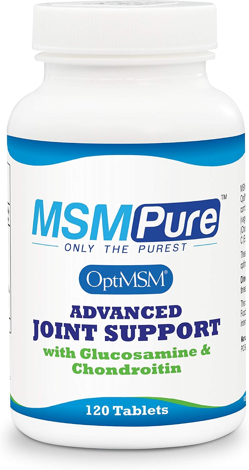 KALA HEALTH MSMPure Advanced Joint Support Tablets – Glucosamine, Chondroitin, OptiMSM, Ester-C & Manganese for Joint Health, Flexibility & Mobility – Vegetarian-Sourced Glucosamine, 360 Count