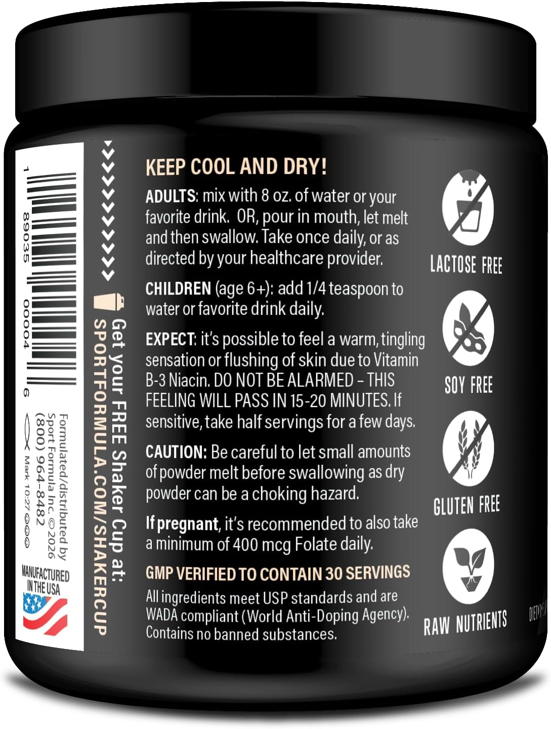 Multivitamin Powder - Keto Drink Mix for Men Women BCAA Amino Acids Won’t Upset Your Stomach - Keto Vegan Multivitamin with Electrolytes Super B