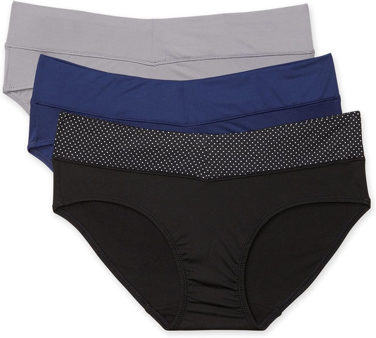 Warner's womens Blissful Benefits No Muffin Top 3 Pack Hipster Panties