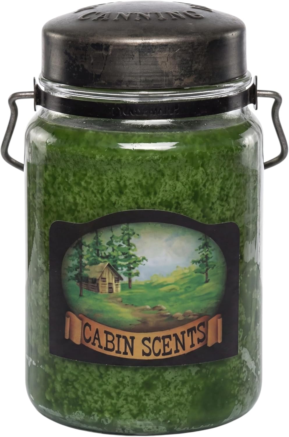 McCall’s Candles | Hot Buttered Rum | 26 oz Scented Candle | USA-Poured | Vintage Rustic Jar with Carrying Handle | Warm Buttery Spiced Rum Fragrance