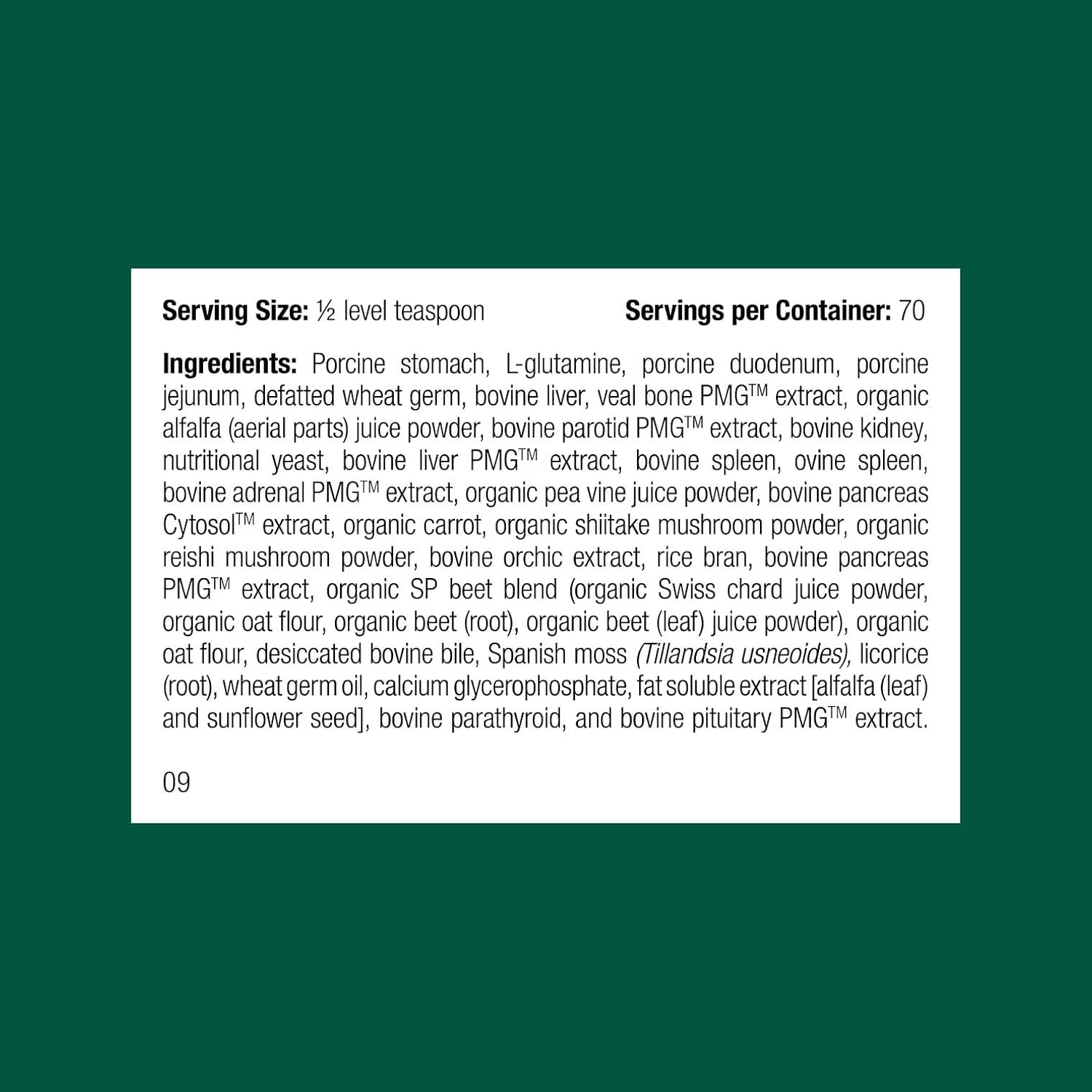 Standard Process Inc. Canine Enteric Support - Digestive System Support for Dogs - Nutritional Dog Supplement for Gut Health - Canine Supplement Formula to Aid Healthy Digestion - 30 g