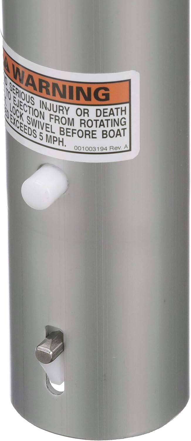 Attwood LakeSport 10-Inch Anodized Aluminum 2-3/8" Boat Seat Extension Post