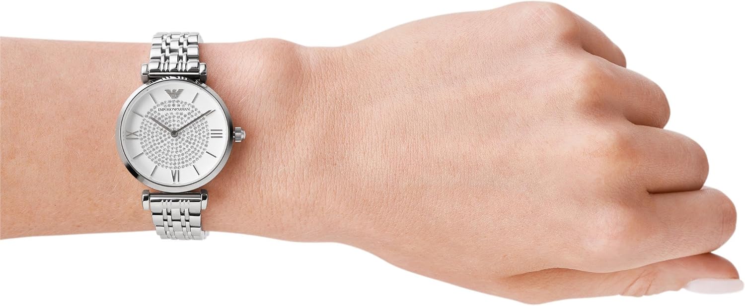 Emporio Armani Women's Dress Watch with Stainless Steel Band