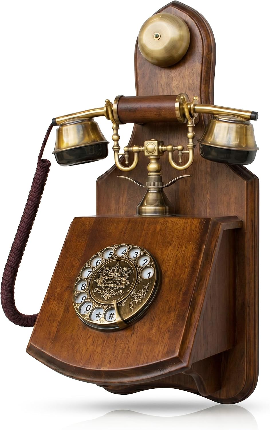 Opis Technology 1921 Cable Model C — A Real-Wood Candlestick Rotary Phone, Fully Working on Modern Home Phone Lines.