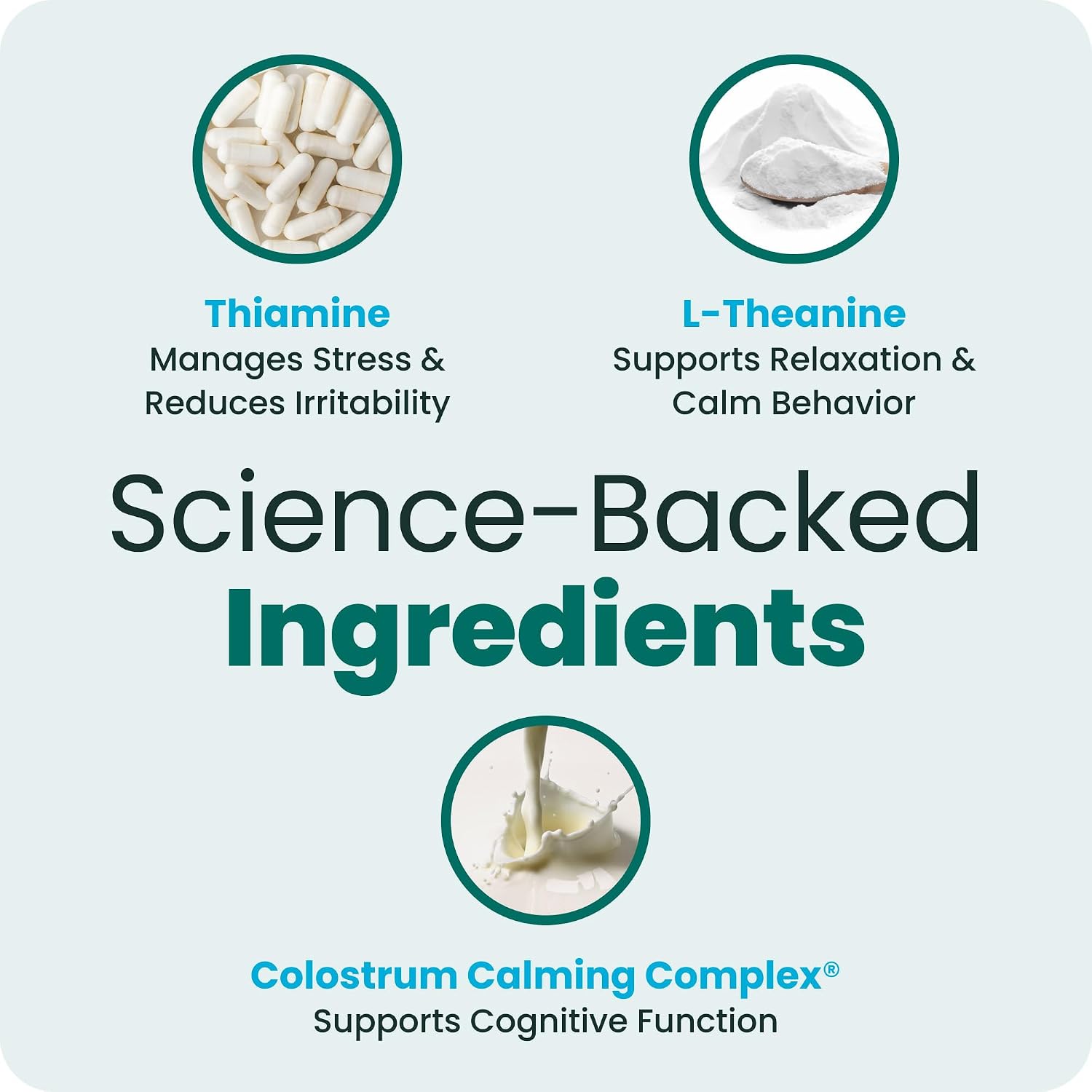 VetriScience Composure Calming Chews for Cats – Supports Relaxation & Balanced Behavior During Travel & Vet Visits, Daily Stress & Anxiety Support Supplement, Chicken Flavor, 30 Count