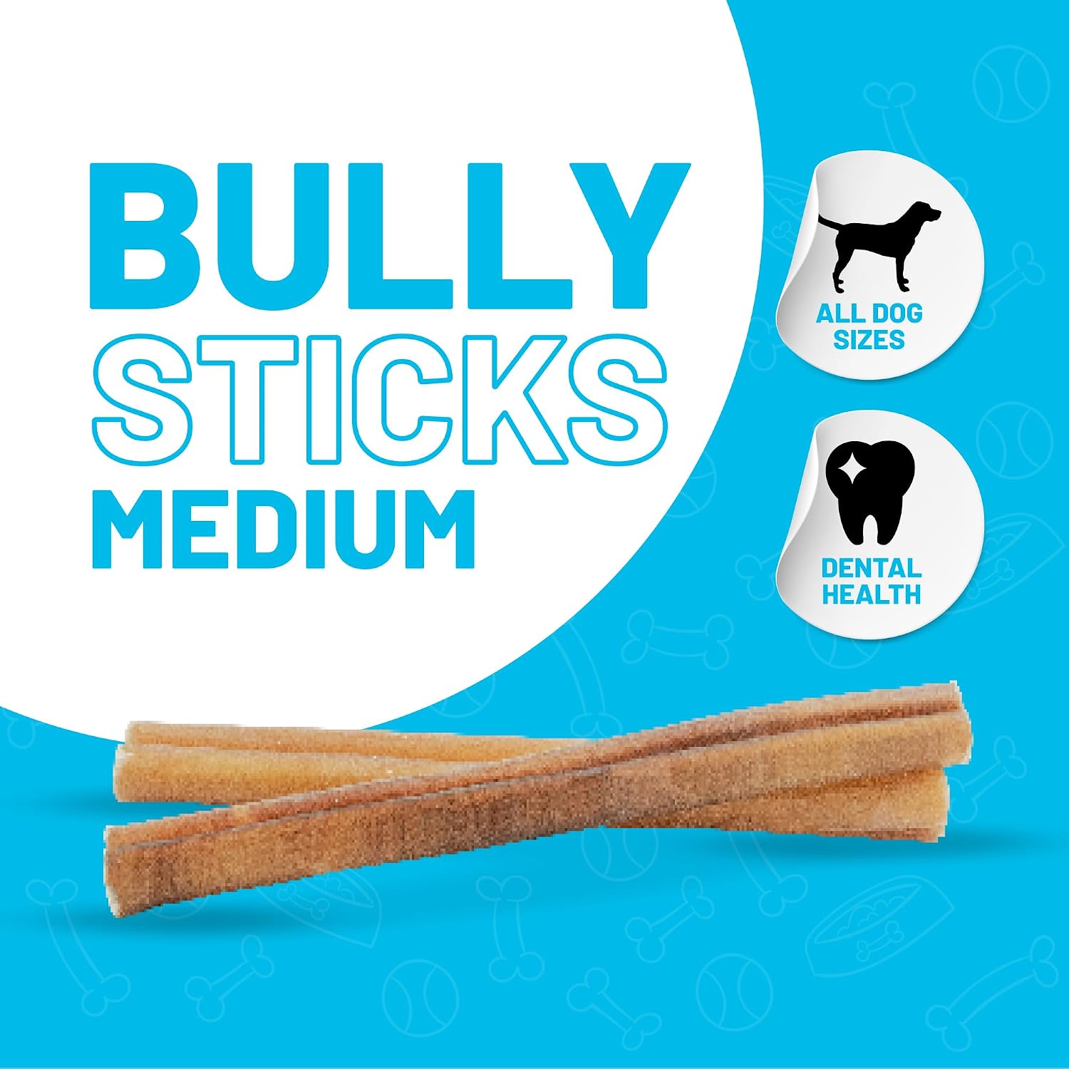 Sitka Farms Bully Sticks for Dogs, Dog Chews and Treats, 6 Inch, 20 Count