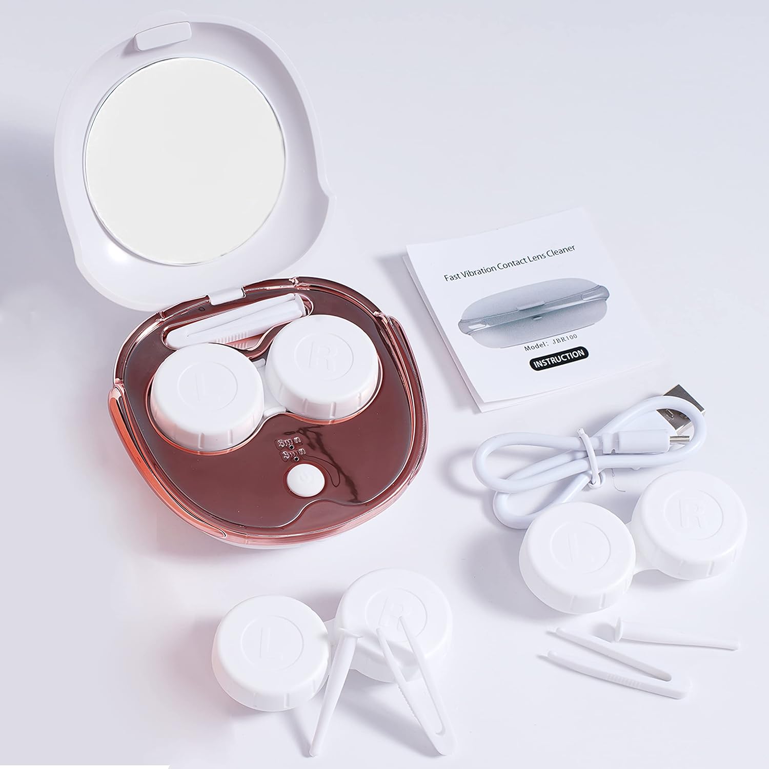 Lasiyanor Contact Lens Travel Kit with Cleaner Washer